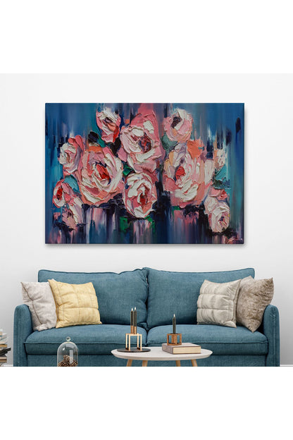 Şakayık Çiçeği Tablosu, Kanvas Duvar Tablosu-1198