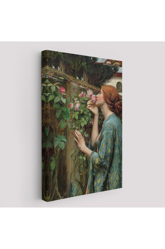 Gül Koklayan Güzel Helen Dekoratif Duvar Tablosu-6138