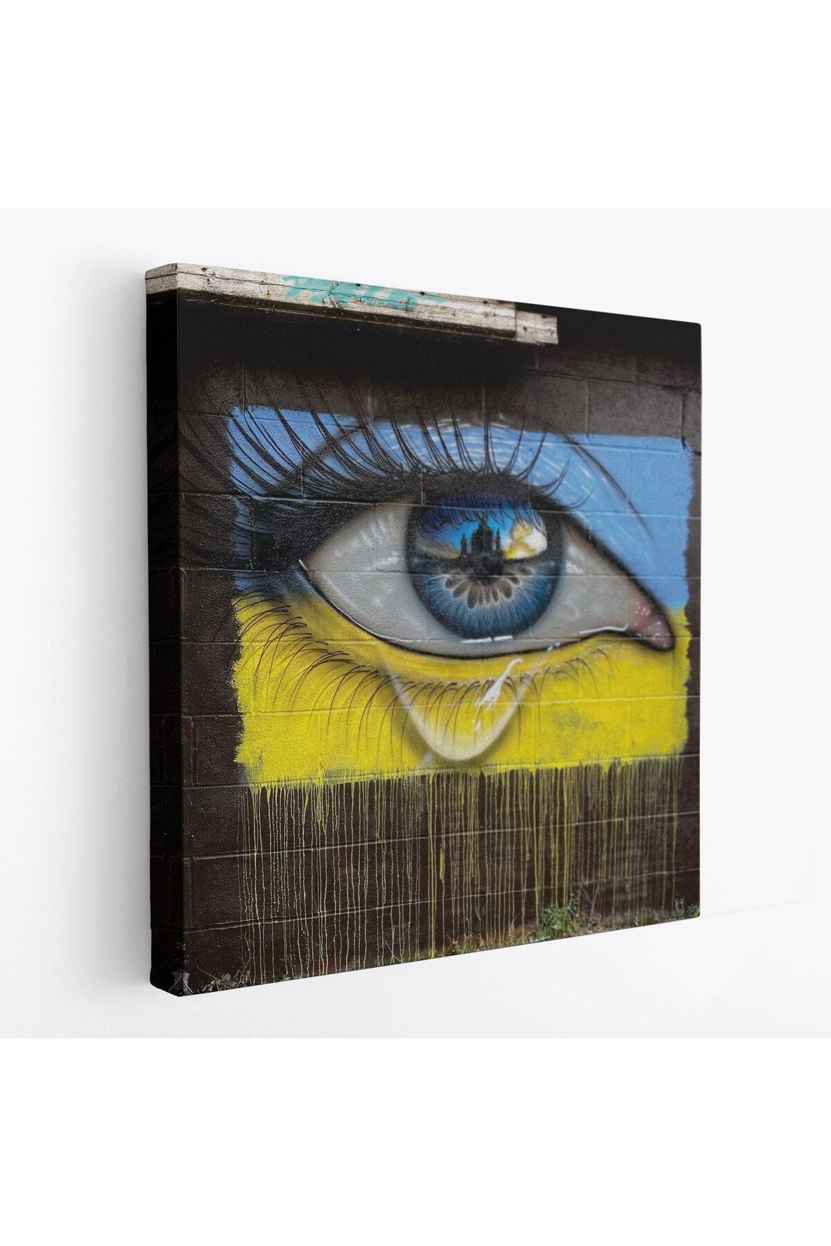 Ukrayna ve Rusya Savaşını Simgeleyen Kanvas Tablo, Ukrayna'nın Gözyaşları Kanvas Tablo-5323