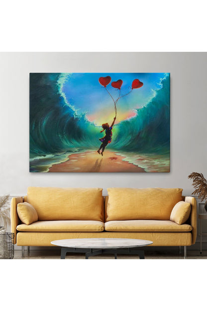Özel Tasarım, Dekortif BaskıAşk Kurtarır Tablosu -6650