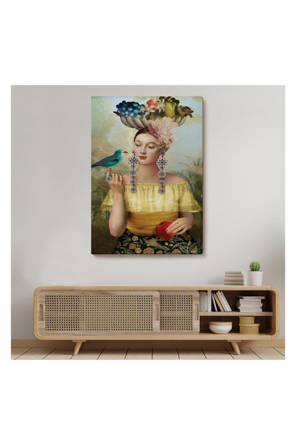 Kanvas Tablo, Duvar Dekoru, Nine of Pentacles Dokuz Tılsım 6401 BUNGKNV