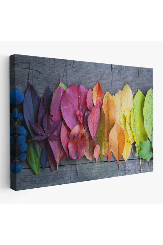 Sonbahar Yaprakları Dekoratif Kanvas Duvar Tablosu-3441