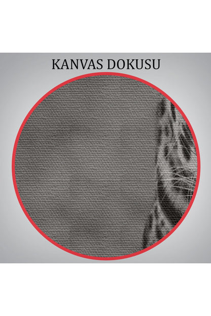 Mavi Gözlü Leopar Dekoratif Kanvas Tablo 1162