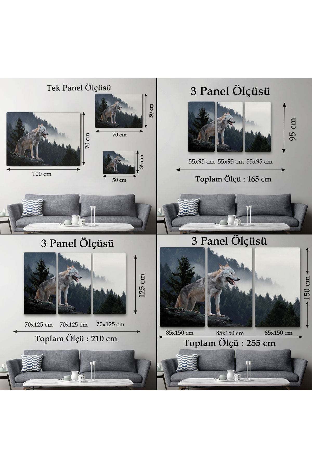 Bozkurt Dekoratif Kanvas Tablo 1148