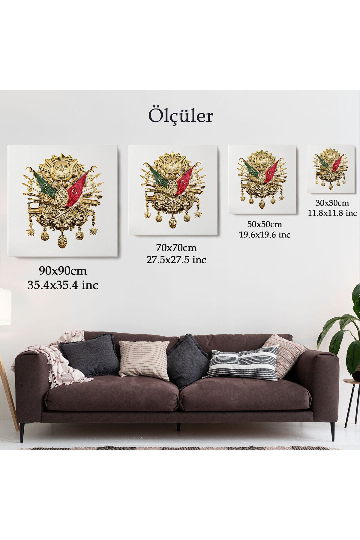 Osmanlı Tuğrası Dekoratif Kanvas Tablo-5805
