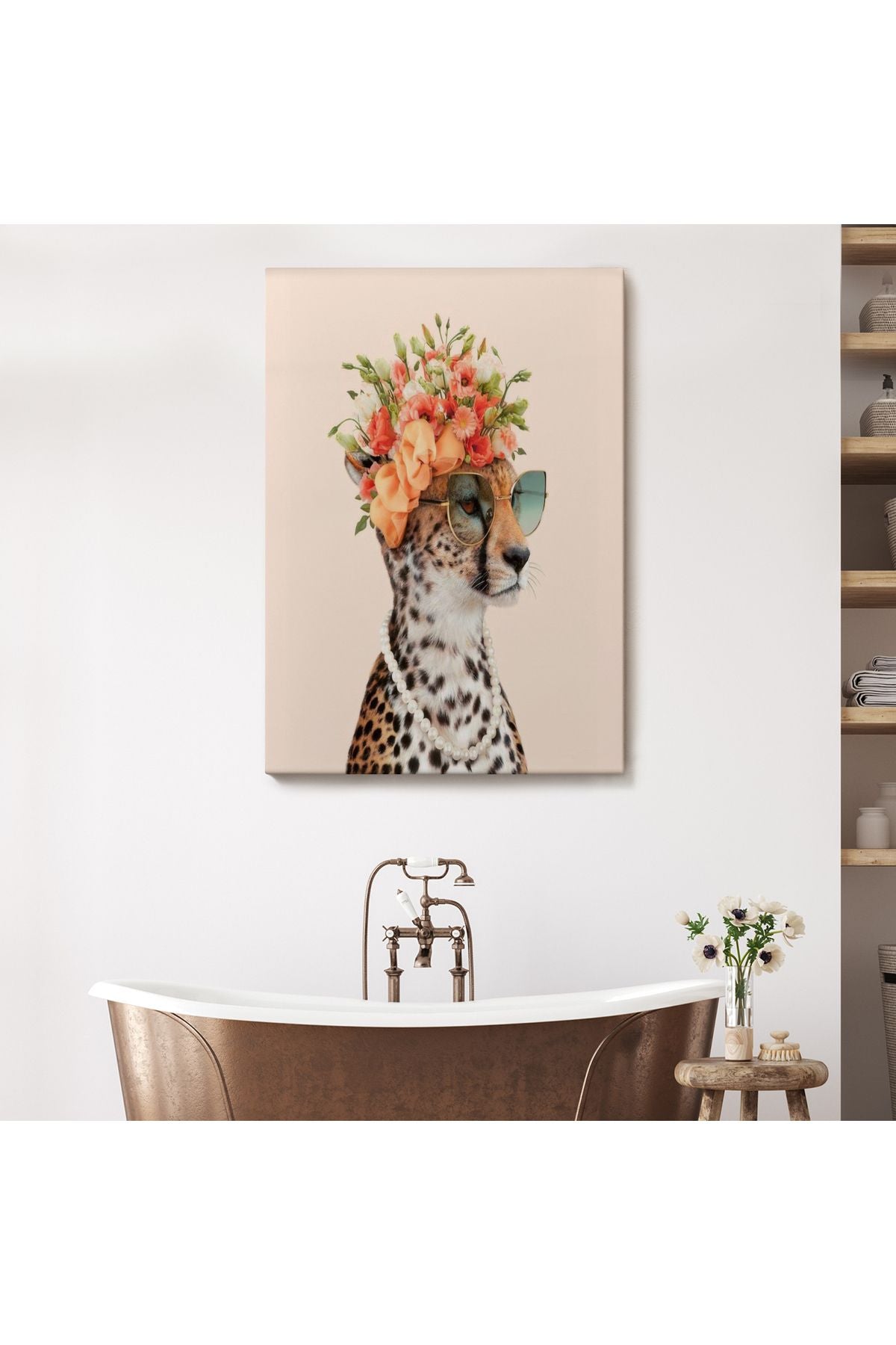 Kokoş Çıta, Çiçek Taçlı Sosyetik Çita Tablosu-6322