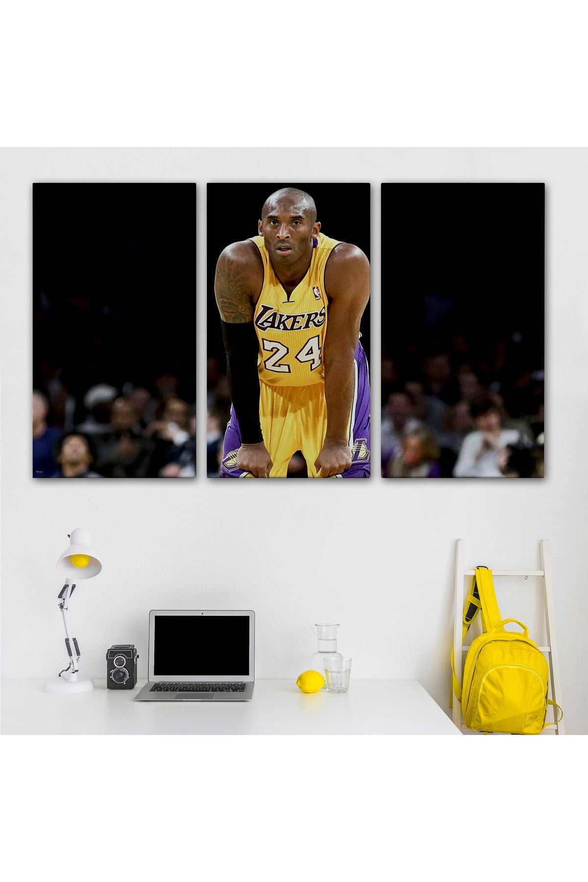YB Kobe Bryant Los Angeles Lakers Kanvas Tablo / Black Mamba-5149