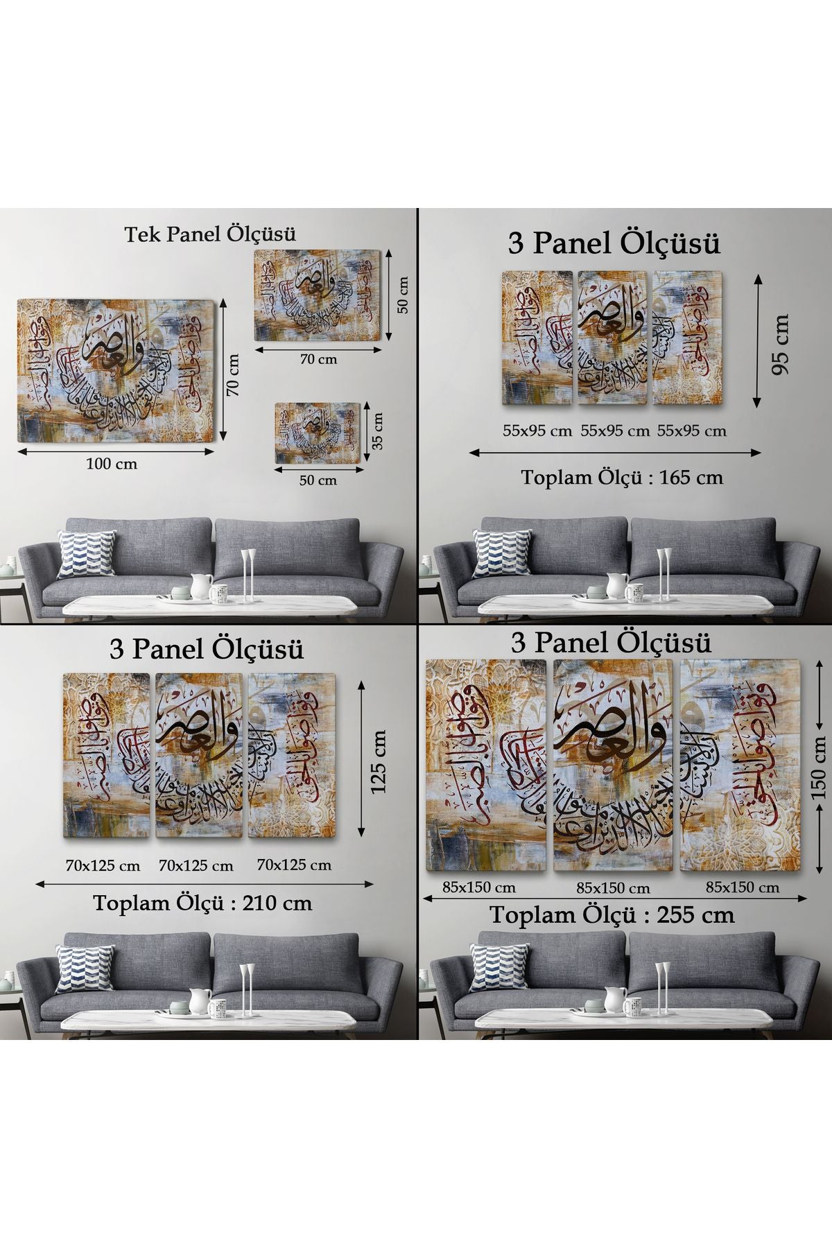 Özel Tasarım Birbirlerine Hakkı Tavsiye Edenler,Onlar Ziyanda Değillerdir Asr Suresi Tablo-3384