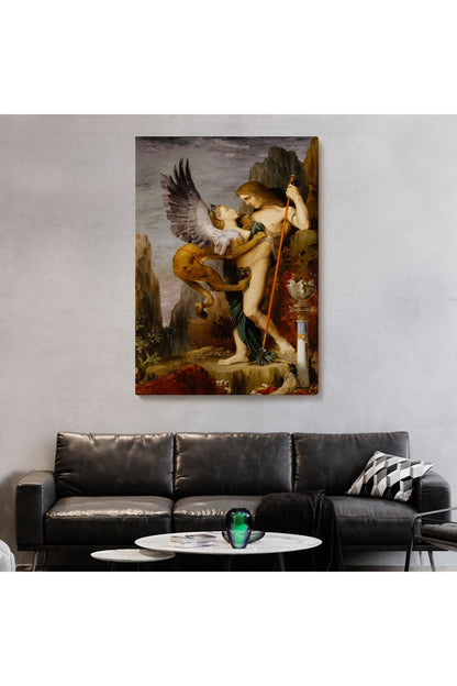 Oidipus ve Sfenks Gustave Moreau Duvar Tablosu-5985