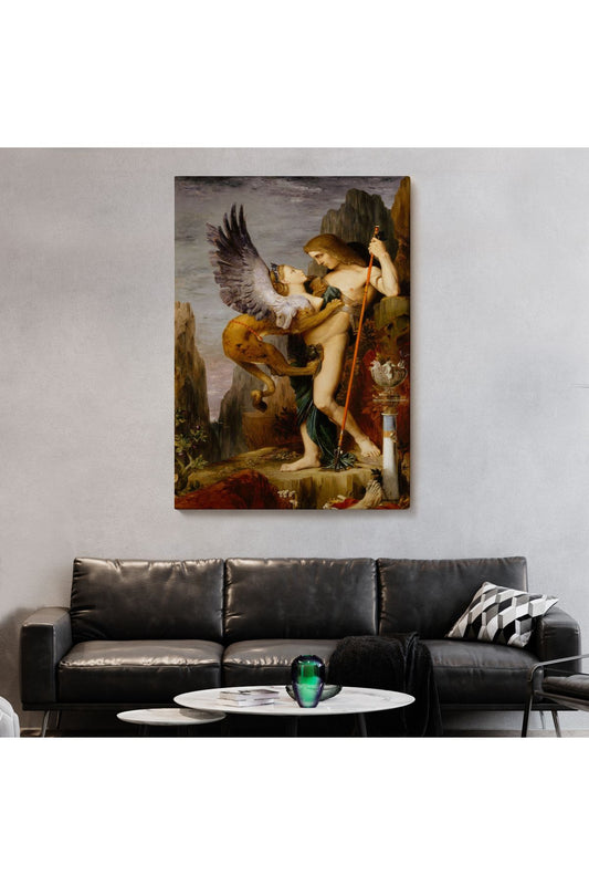 Oidipus ve Sfenks Gustave Moreau Duvar Tablosu-5985