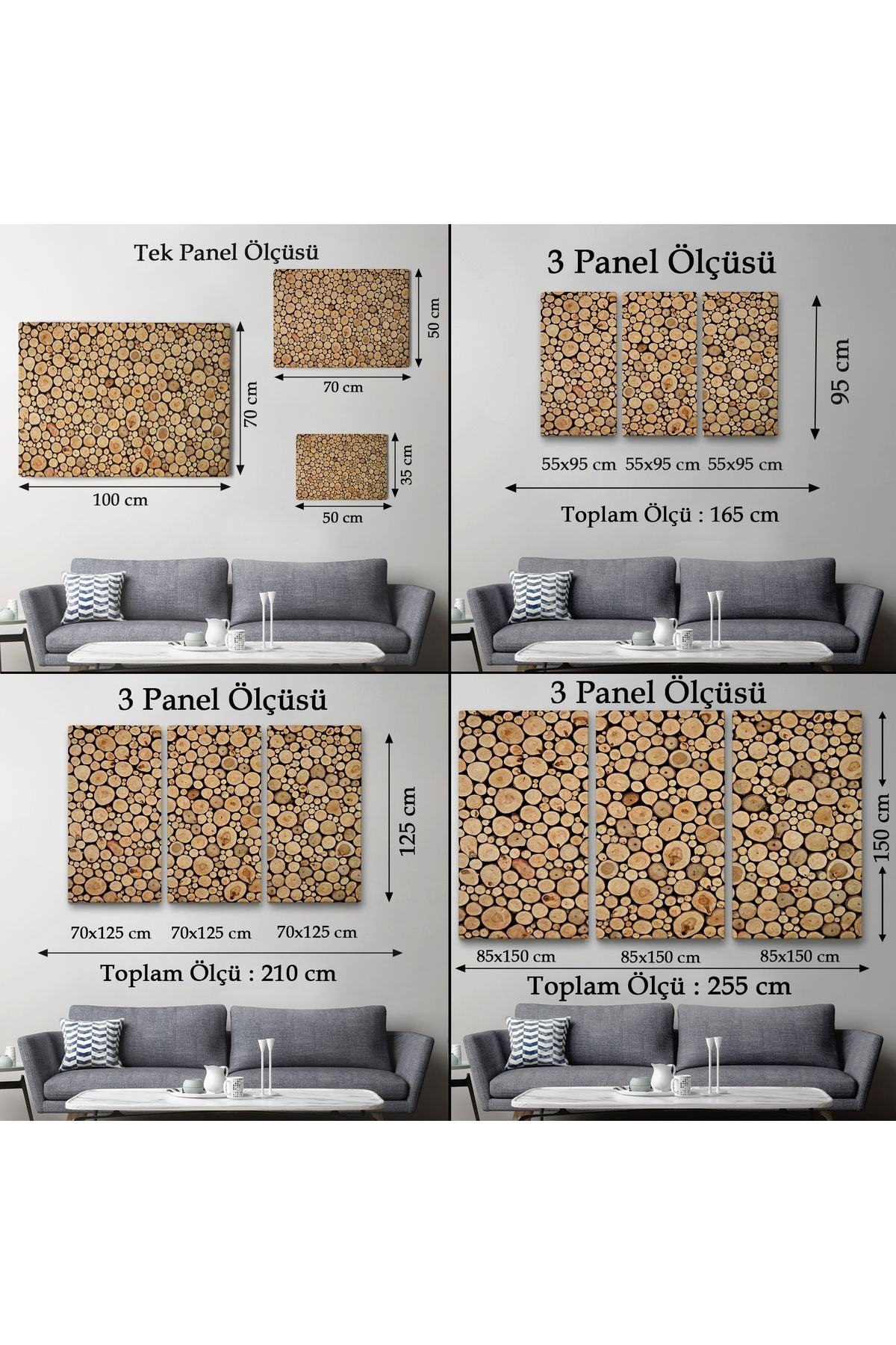 Odun Kütükler Kanvas Tablo-5077