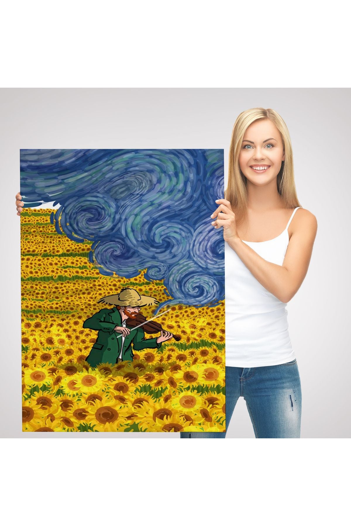 Vincent van Gogh Temalı İllüstrasyon Tablosu-6361