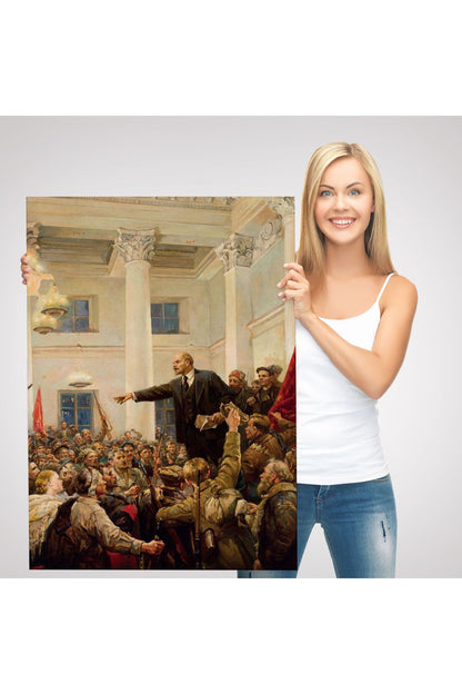 Lenin Petersburg'da Sovyetlerin İktidarını İlan Ediyor Tablo-6169