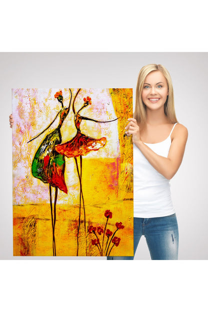 Tshp seri001 Dans Eden Kadınlar Kanvas Tablo-5982