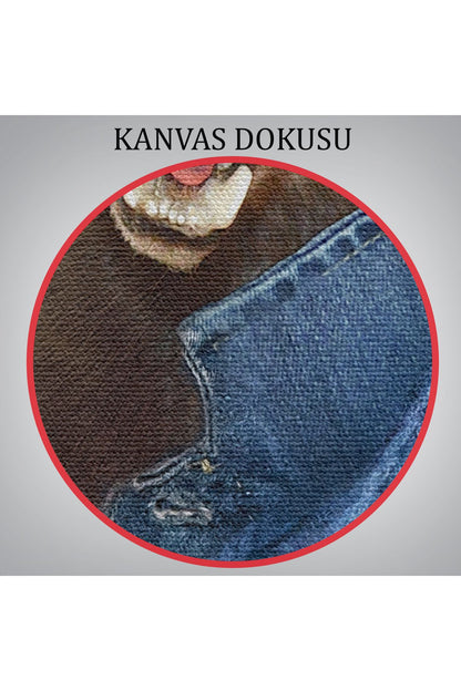 Simsar Kafalı İnsan Kanvas Tablo-4990