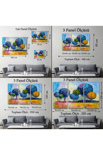 Bahçe Çiçeği Dekoratif Kanvas Duvar Tablosu-3594