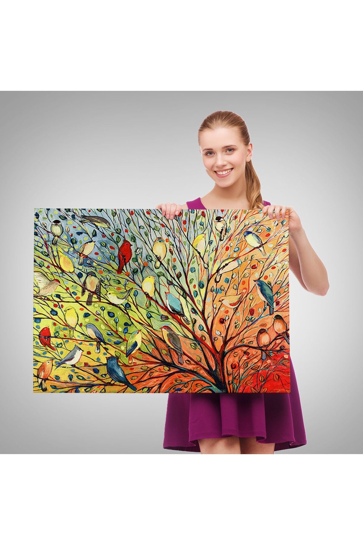 YB Su Altındaki Kadın Dekoratif Duvar Tablosu-6653