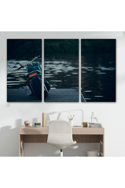 Motosiklet Kanvas Tablo, Büyük Kanvas Tablo, Motosiklet Sürücüleri İçin Bir Hediye-5379