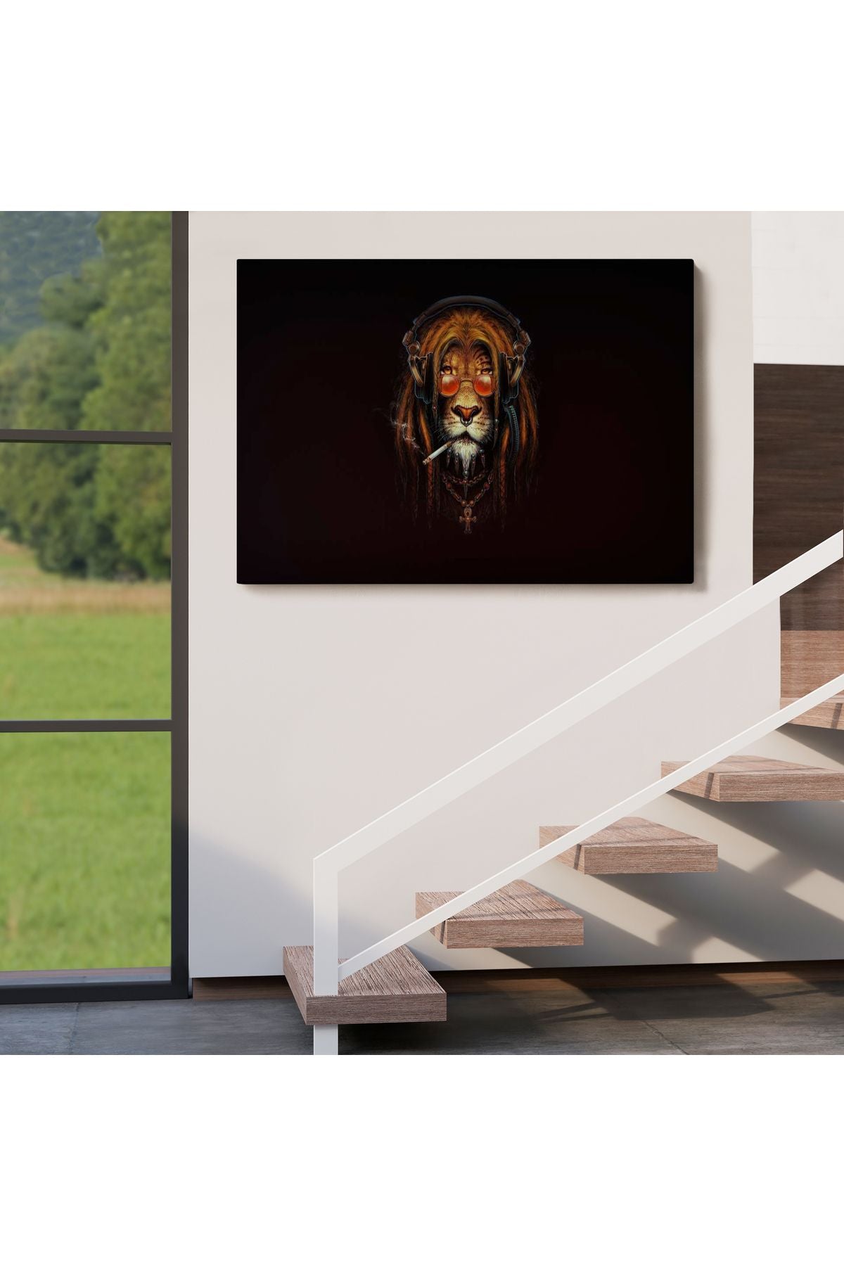 Dekoratif Kanvas Tablo-Amerikan Futbolu Soccer Duvar Tablosu 5391