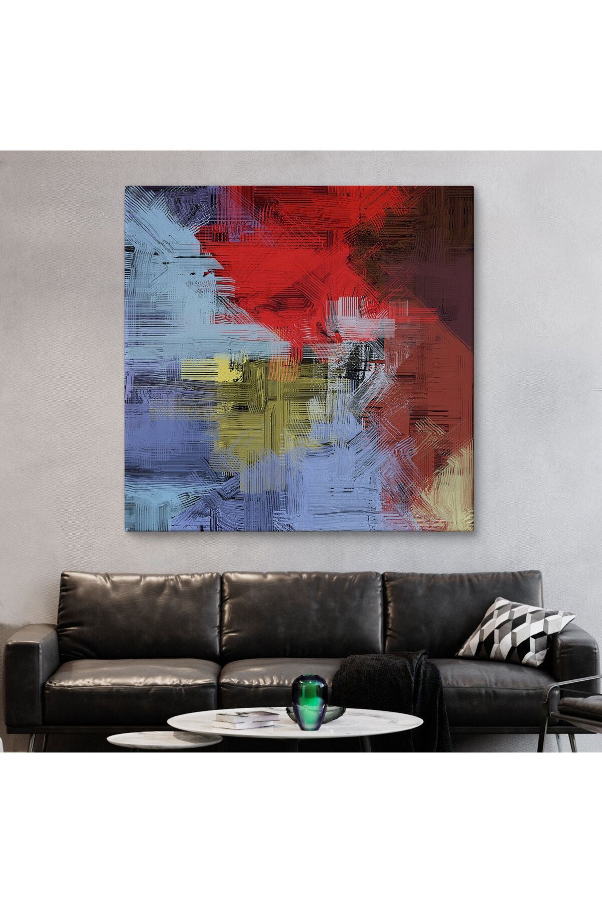 Çağdaş Desenli Soyut Kanvas Tablo-5906