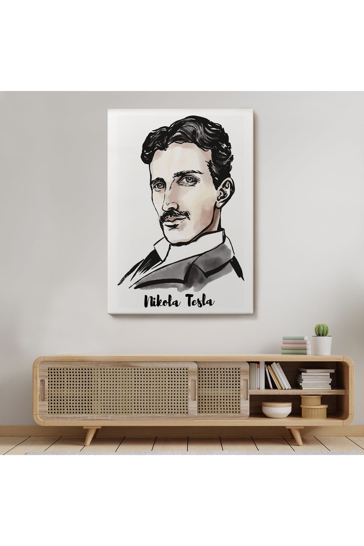 Nikola Tesla Dekoratif Kanvas Tablo 5917