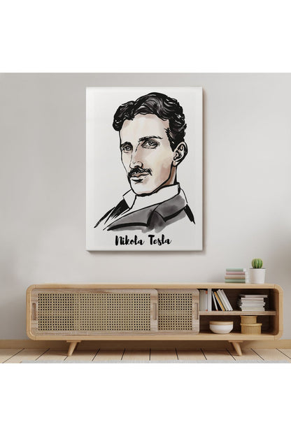 Nikola Tesla Dekoratif Kanvas Tablo 5917