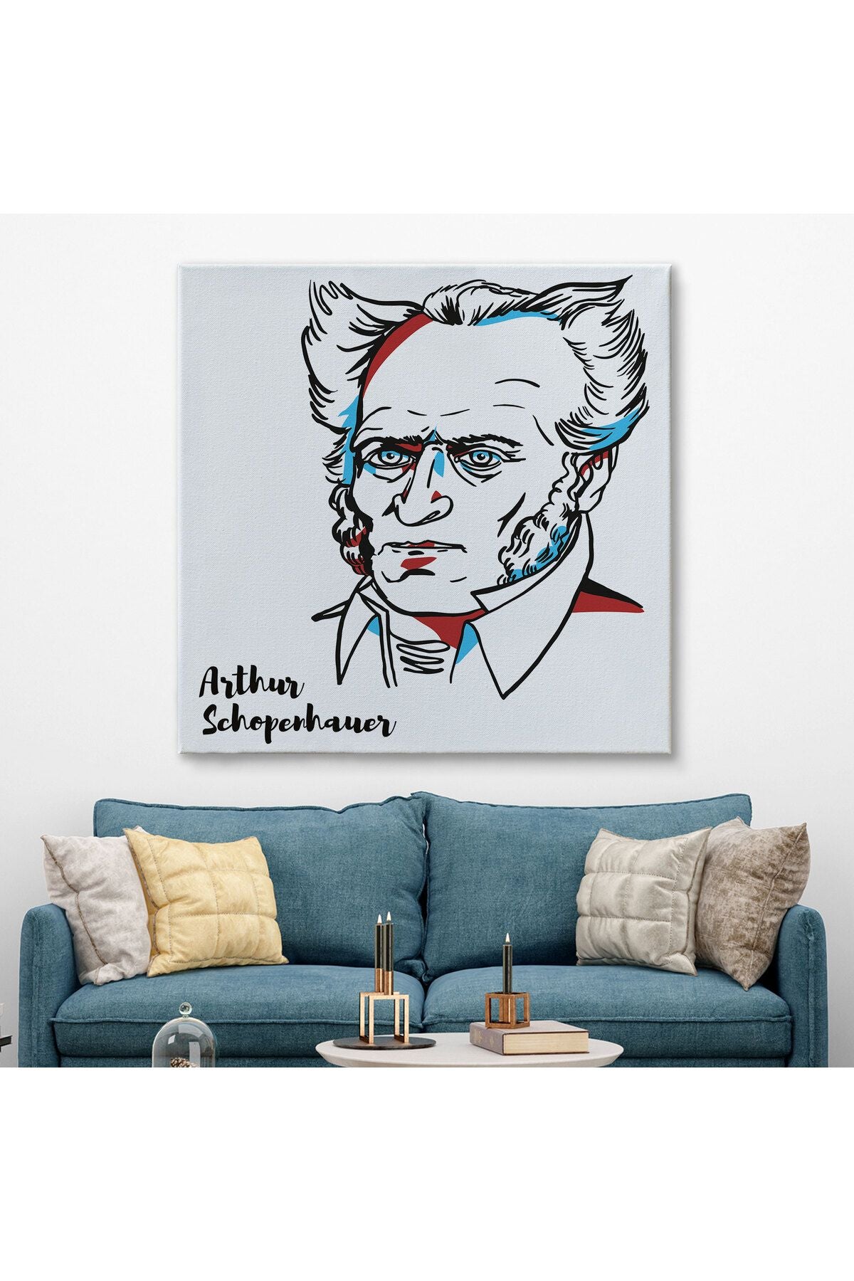 Arthur Schopenhauer Dekoratif Kanvas Tablo-5821