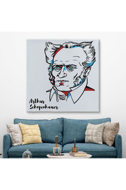Arthur Schopenhauer Dekoratif Kanvas Tablo-5821