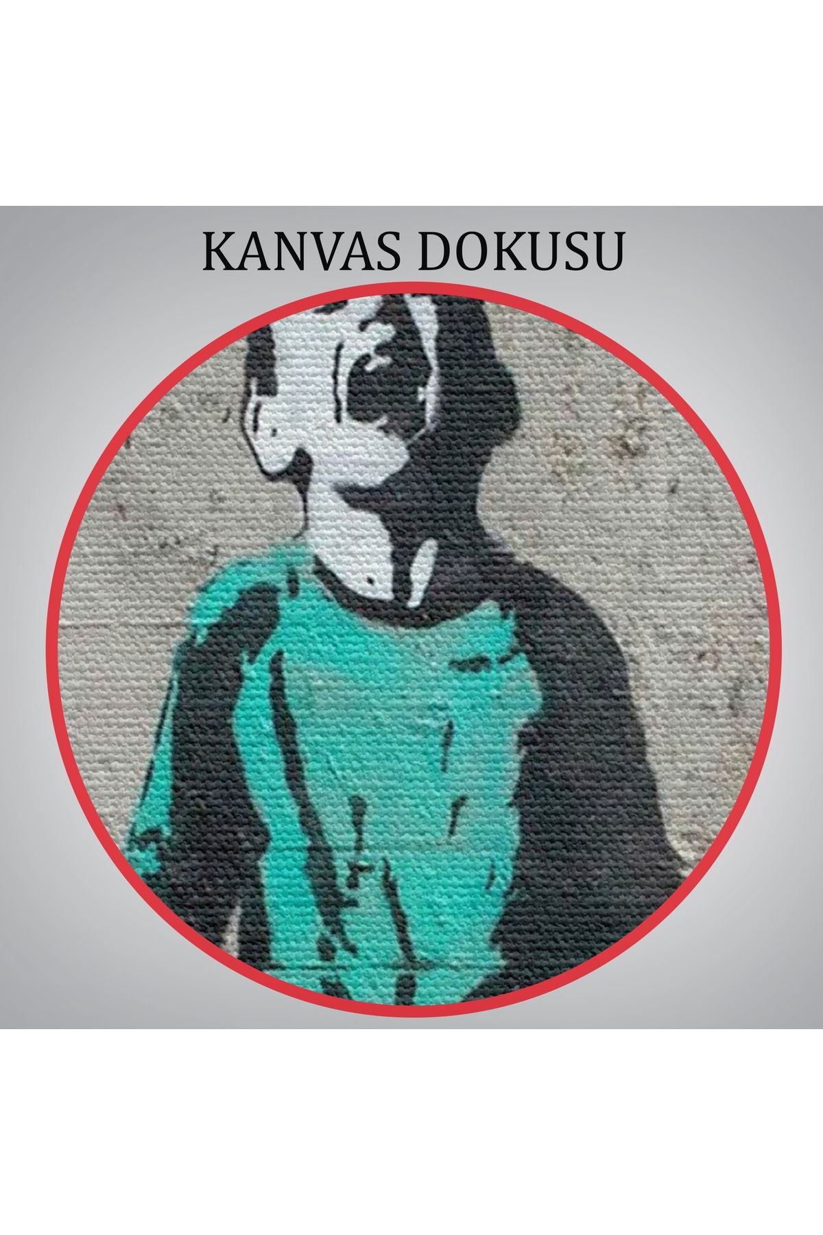 Bansky Takipçisi Olmadığı İçin Ağlayan Sosyal Medya Cocugu Kanvas Tablo-5021
