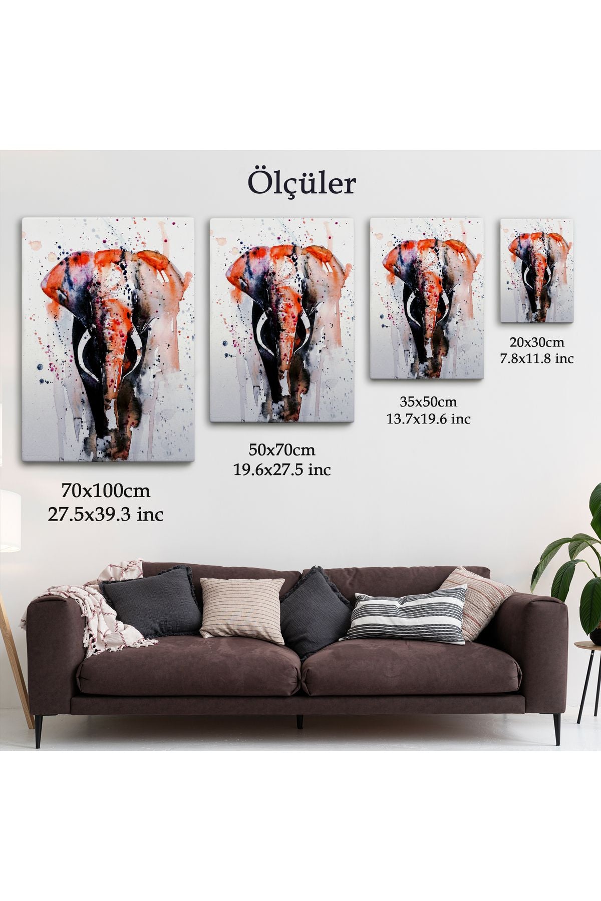 Fil Dekoratif Kanvas Tablo-5962