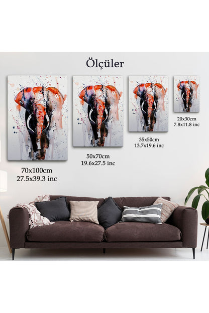 Fil Dekoratif Kanvas Tablo-5962