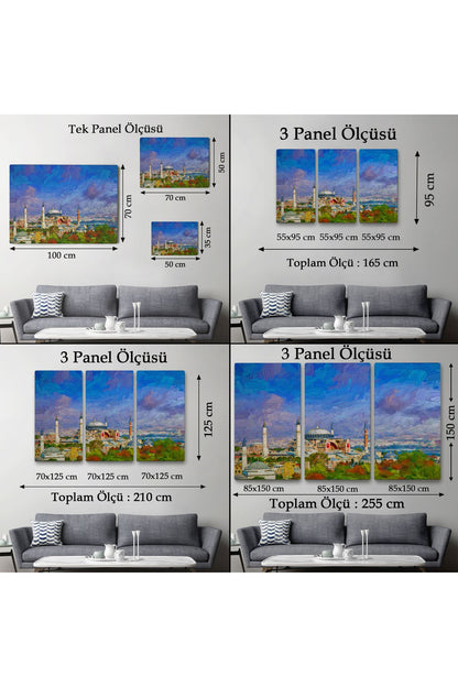 Ayasofya Camii Yağlıboya Görünüm Kanvas Duvar Tablosu-3690