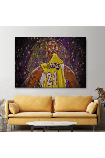 Kobe Bryant Los Angeles Lakers Kanvas Tablo / Black Mamba-5151