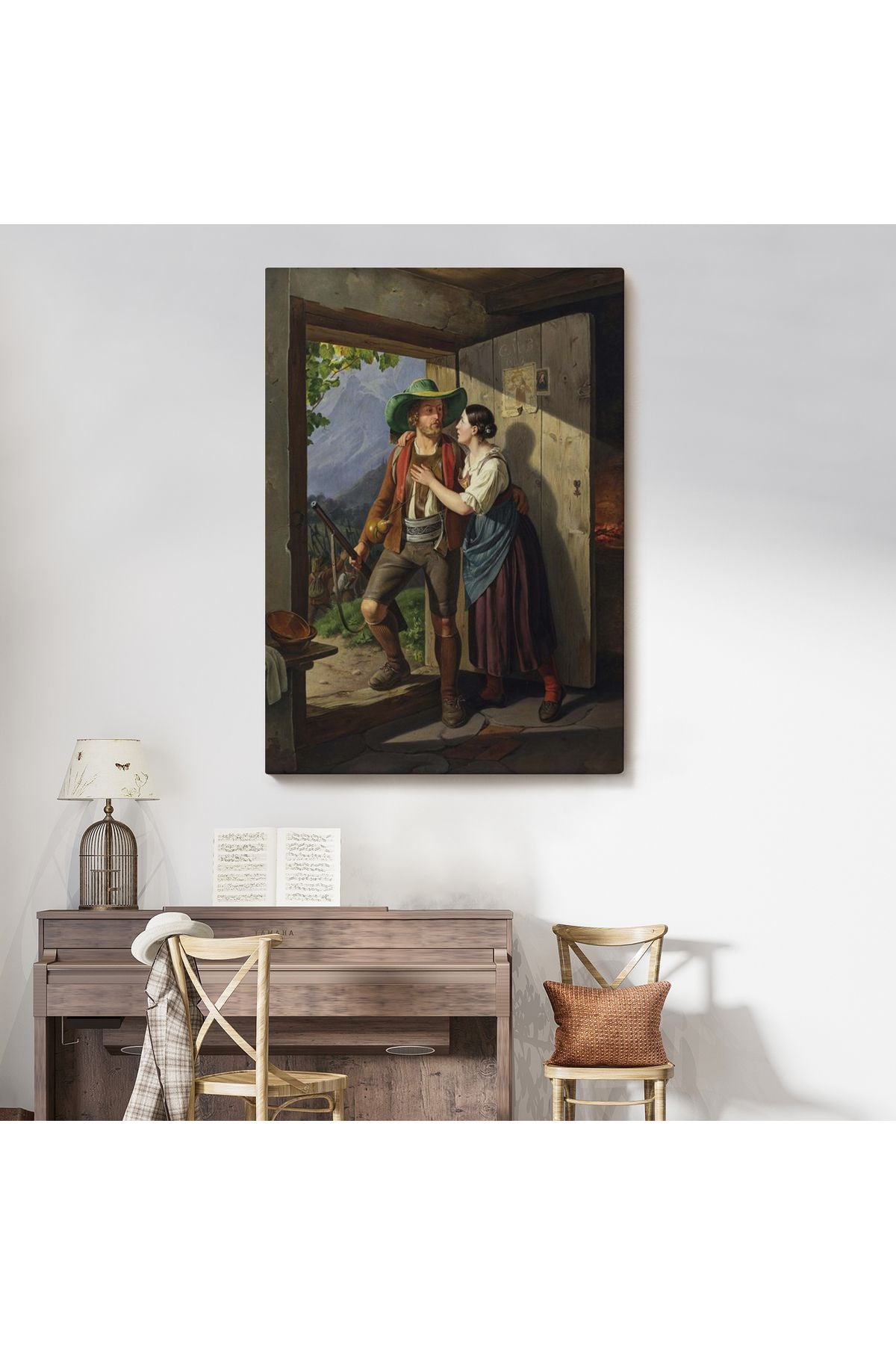 Carl Friedrich Moritz Müller Dresden 1807-1865 Münih, Andreas Hofer Vedası Tablosu-6084