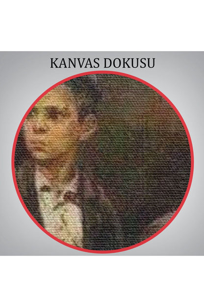 Yaşasın Cumhuriyet Yazan Çocuklar Kanvas Tablo-5896