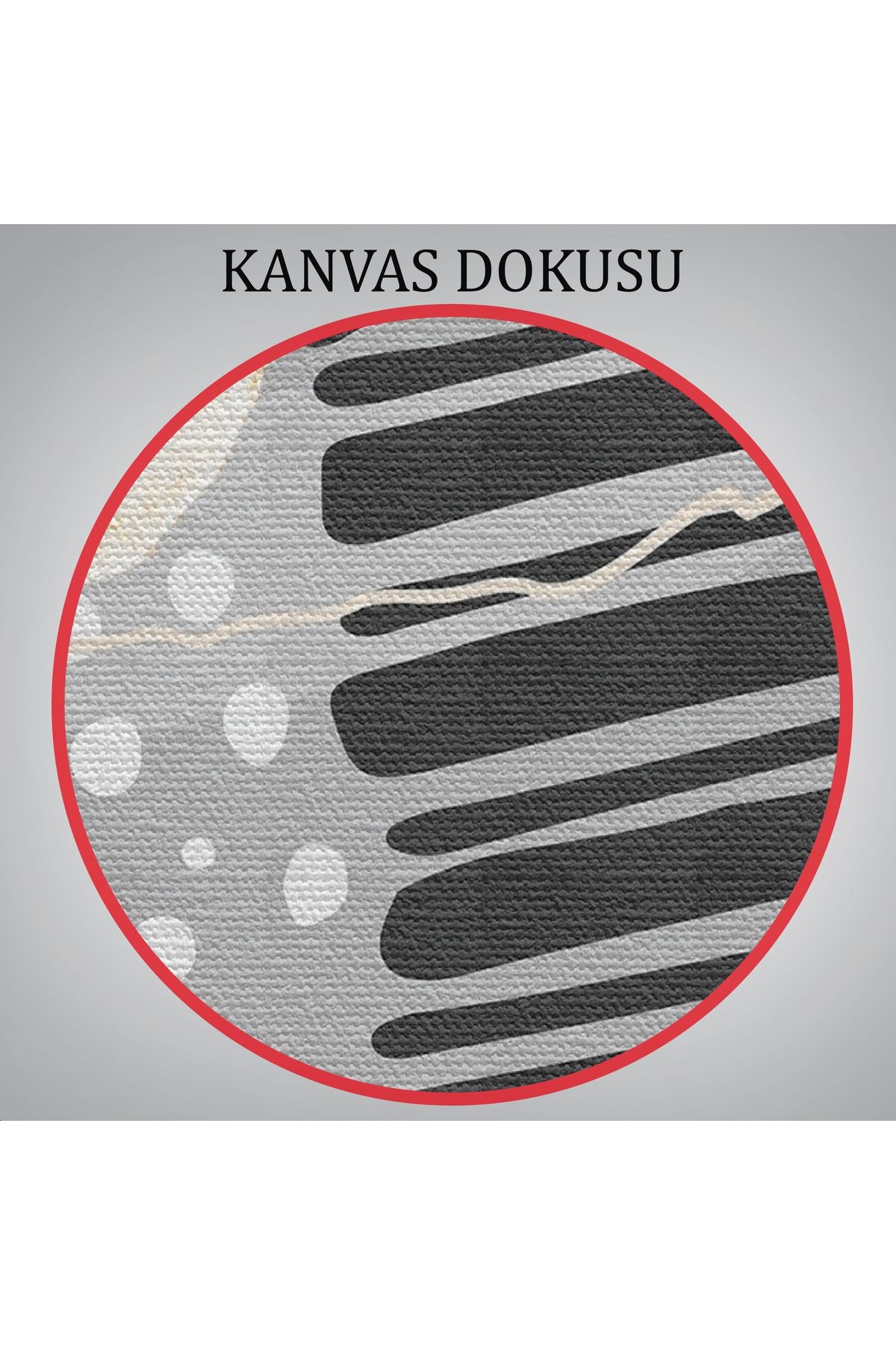 Geometrik Formda Soyut Desenler Dekoratif Kanvas Tablo-5182