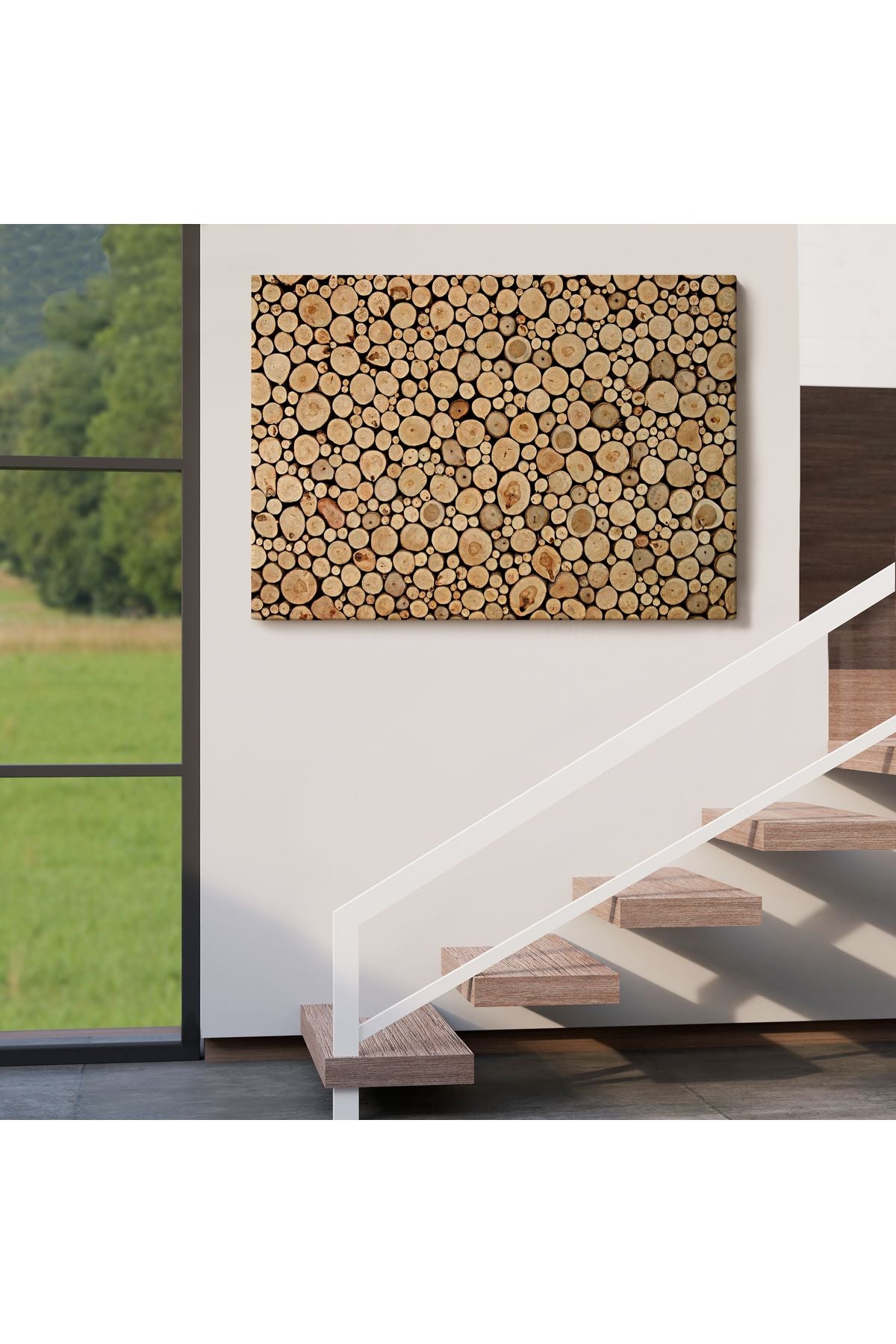 Odun Kütükler Kanvas Tablo-5077