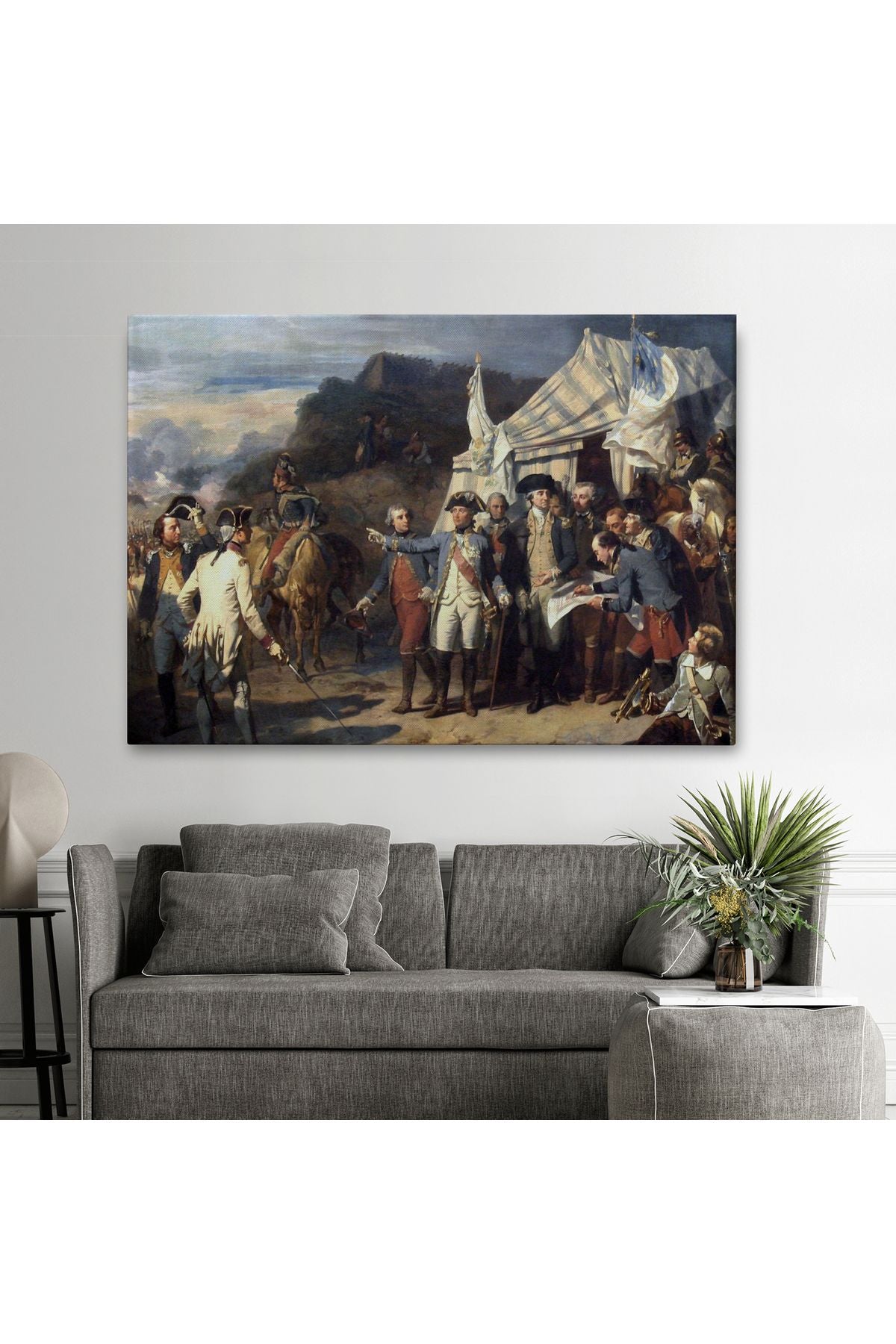 YB Yorktown Kuşatması Tablosu - Couder Yorktown Versailles-6546