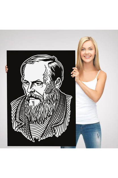 Fyodor Mihayloviç Dostoyevski Dekoratif Kanvas Tablo-5913