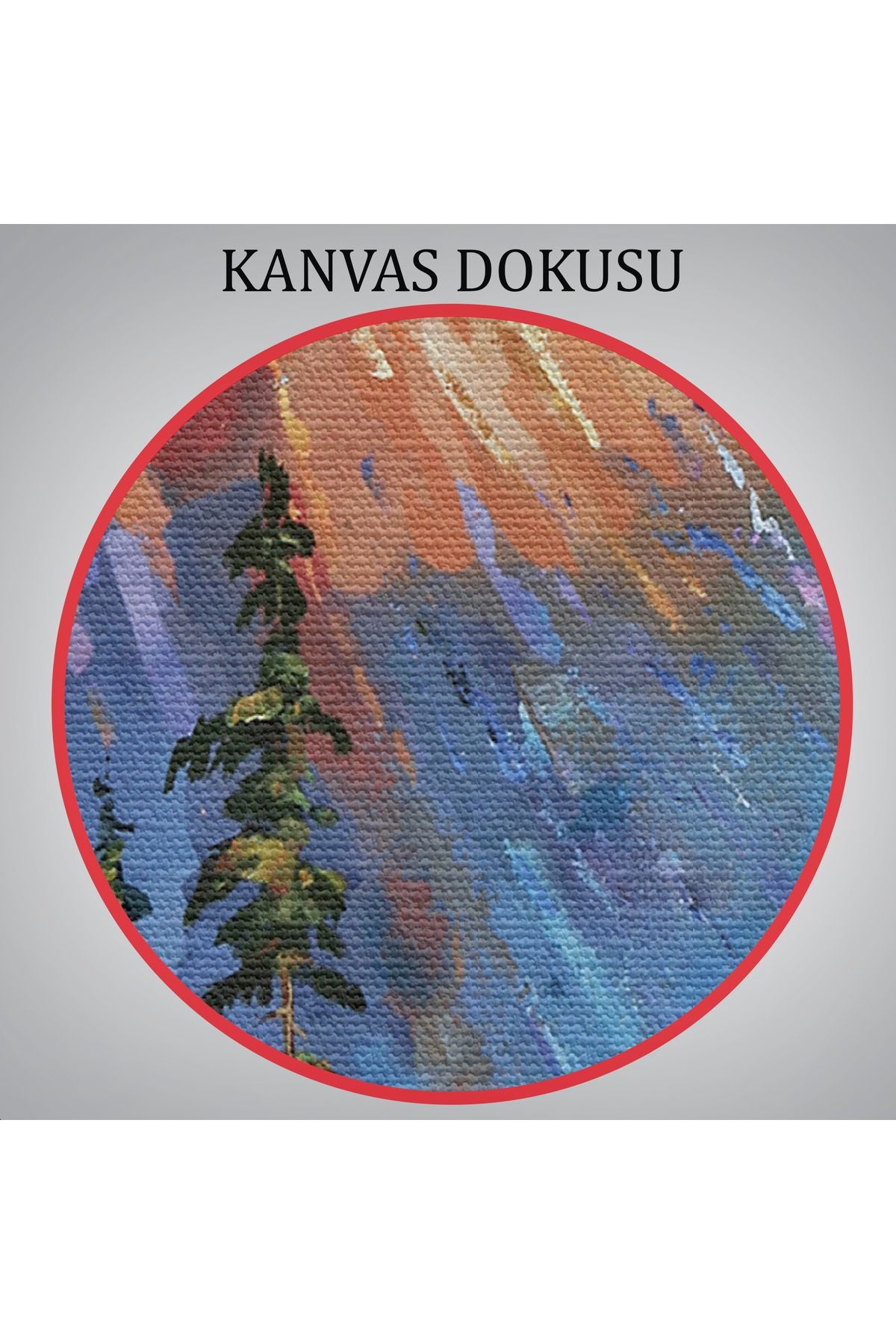 Soçhi Nehri Rusya Yağlıboya Görünüm Dekoratif Kanvas Duvar Tablosu-5935