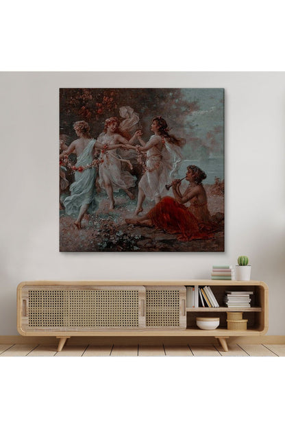 NW Özel Dans Eden Kadınlar Kanvas Tablo-5851