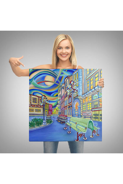 Seattle Şehir Merkezi Öncü Meydanı Kanvas Tablo-5899