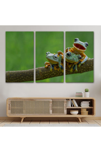 Küçük Kurbağalar Dekoratif Kanvas Tablo 1179