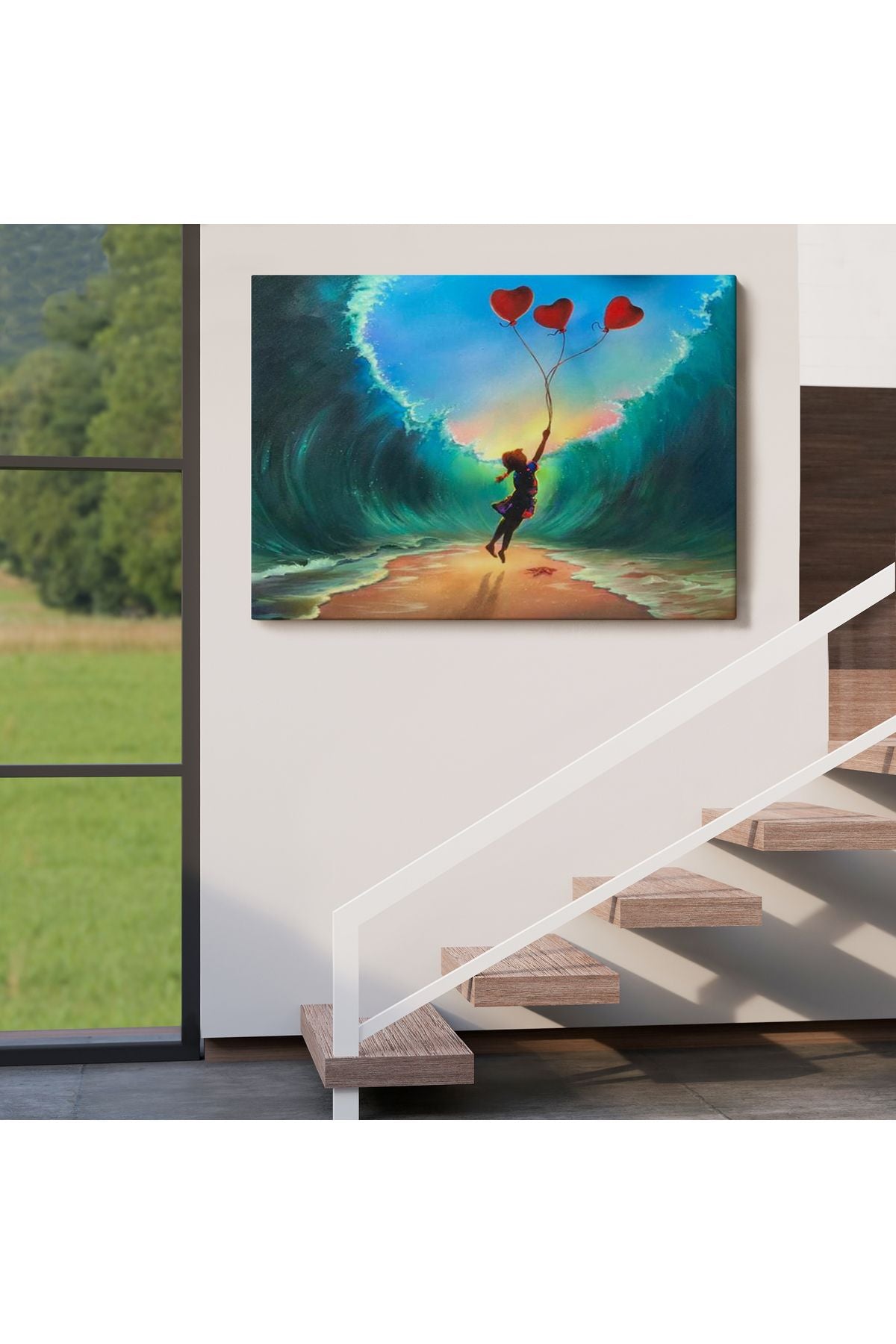 Özel Tasarım, Dekortif BaskıAşk Kurtarır Tablosu -6650