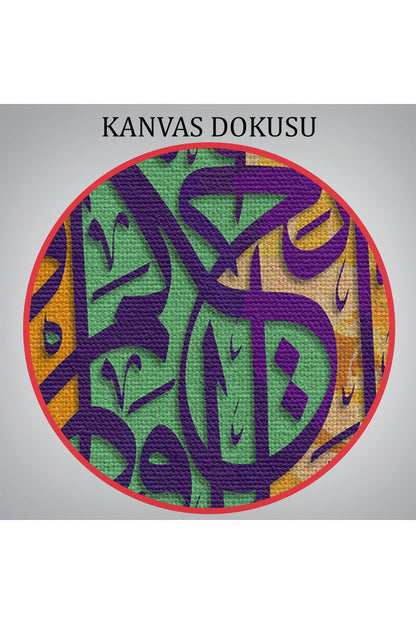 Kanvas Tablo-Sana Vahyolunana Uy ve Allah Hükmünü Verinceye Kadar Sabret, Hat Tablo 3401