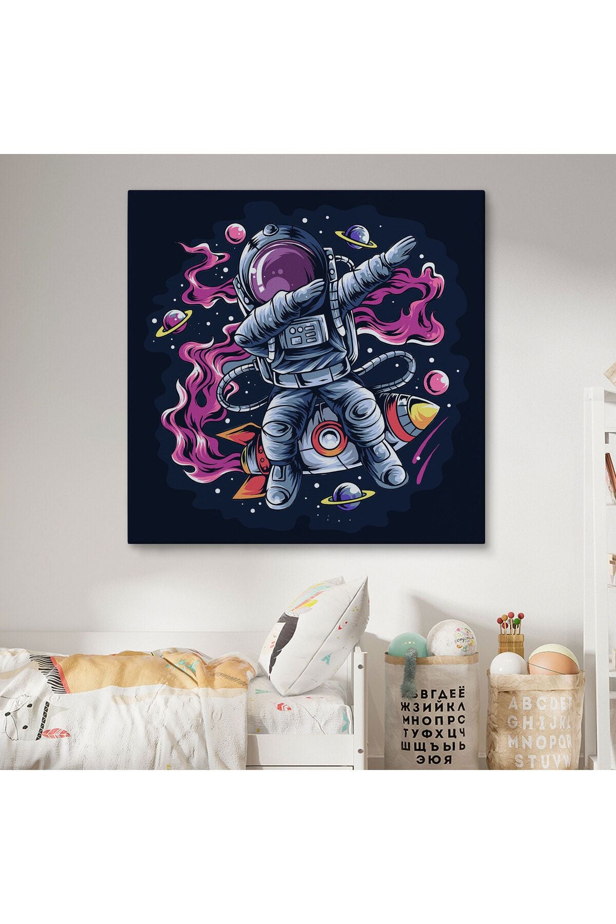 Dans Eden Astronot Kanvas Tablo-5069