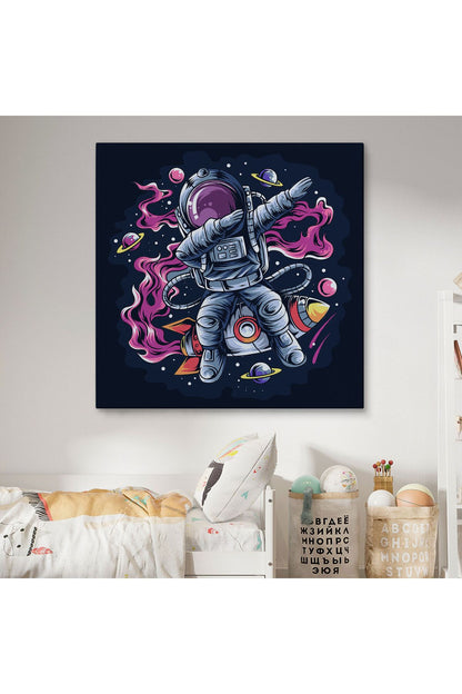 Dans Eden Astronot Kanvas Tablo-5069