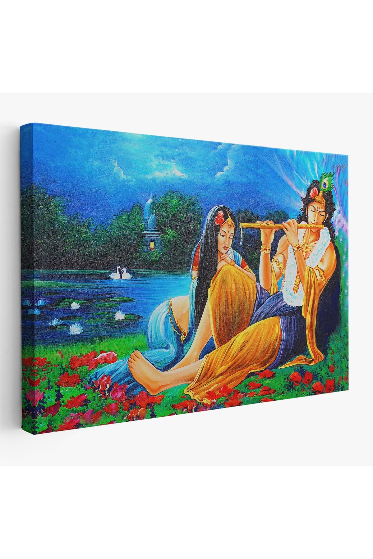 Hindistanlı Aşıklar Dekoratif Duvar tablosu-3472