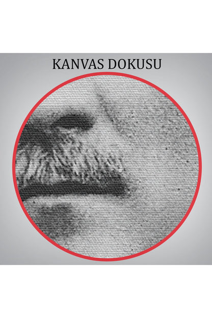 Atatürk Portre Tablosu Mustafa Kemal Atatürk Dikdörtgen Dekoratif Kanvas Tablo-CJ-60