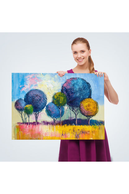 Bahçe Çiçeği Dekoratif Kanvas Duvar Tablosu-3594